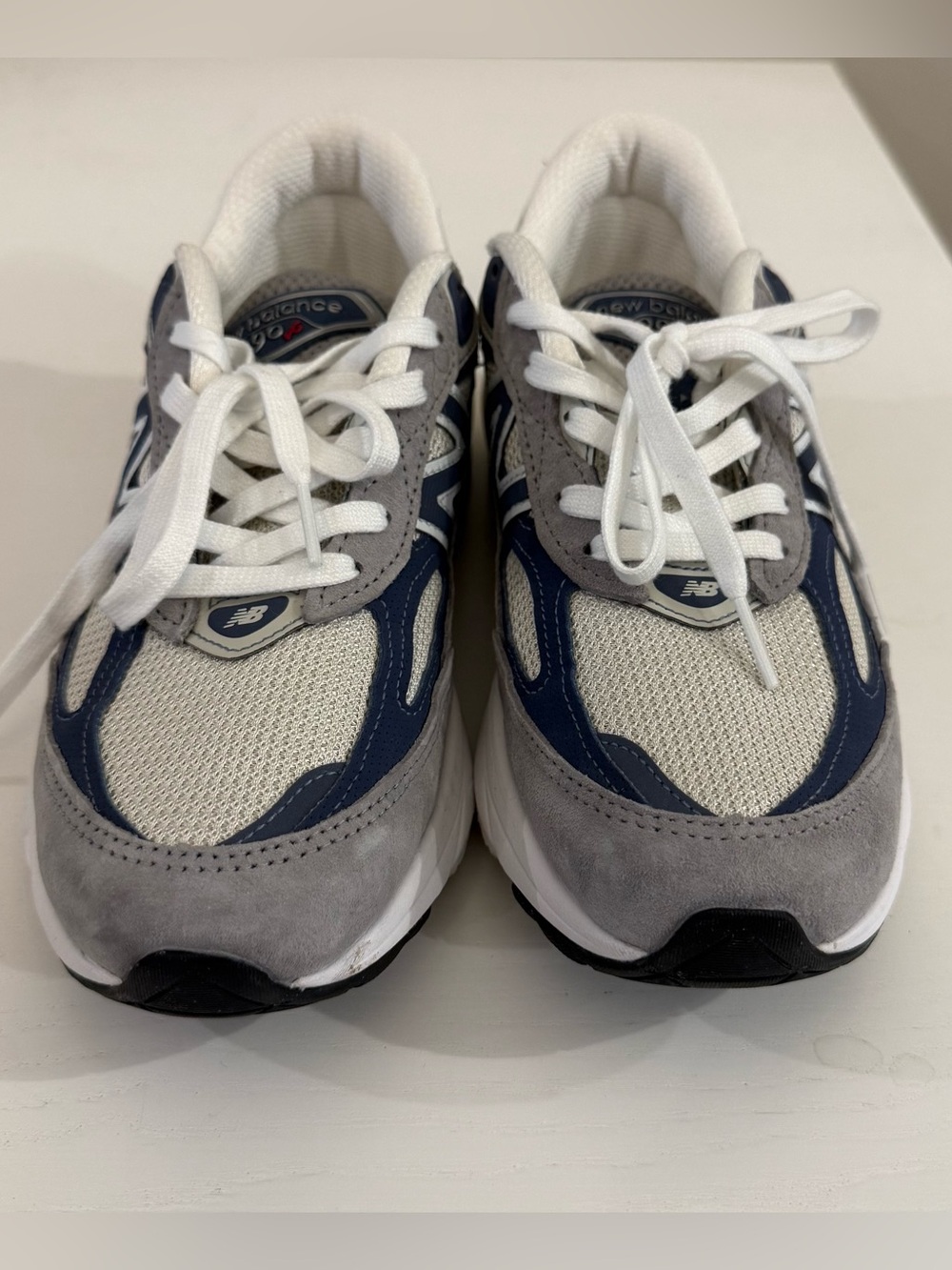 New Balance Navy, Gray & White Athletic Sneakers - Picture 2 of 7